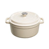 Geëmailleerde Gietijzeren Ovale Braadpan 4,7 Liter – Grand Feu Dutch Oven voor BBQ, Kamado, Oven & Inductie
