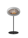 Le Feu Steel High Nickel dome bio-ethanol haard met zwarte basis