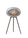Le Feu Ground Wood High Nickel Domebio-ethanol haard met houten basis