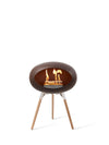 Le Feu Ground Wood Low Mocca Dome met houten basis