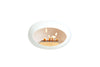 Le Feu Wall White Dome bio-ethanol haard voor aan de muur, met rose gold brander