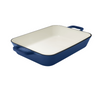Grand Feu Geëmailleerde Gietijzeren Ovenschaal 3,2L – Rechthoekige Braadslede voor Kamado, Oven & BBQ