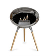 Le Feu Ground Wood Low Silver Dome met houten basis