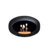Le Feu Wall Black Dome bio-ethanol haard voor aan de muur met een gold rose brander