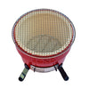 Japanse Hibachi Tafelgrill Rood - Compacte Houtskool Grill voor Buiten