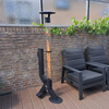 Green Flame pellet terrasverwarmer Rocket Heater BHP-R100-T1 zwart met vuurkolom