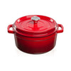 Geëmailleerde Gietijzeren Braadpan 3,5 Liter – Dutch Oven voor BBQ, Kamado, Oven & Inductie