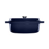 Geëmailleerde Gietijzeren Ovale Braadpan 4,7 Liter – Grand Feu Dutch Oven voor BBQ, Kamado, Oven & Inductie