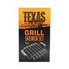 Texas Club BBQ Spiesen Set met Houder – RVS Grillspiesen voor Shashlik, Vlees & Groenten