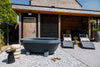 antraciet gardentub achtertuin