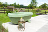Lime Groene Gardentub in tuin met gras