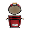 Kamado Bono Minimo rood open met rooster