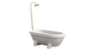 White Gardentub met Gouden Douche